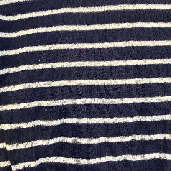J.Crew Collection Navy and white Striped Women's Top - Picture 3 of 3